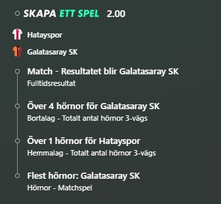 dagens speltips, Hatayaspor vs Galatasaray, Marmoush Omar, Frankfurt vs Borussia Dortmund, Al Qadisiya, Bet Builder, spelarspecial, dubbel speltips, BLGM, odds, bettingtips